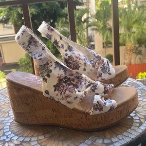 Floral Wedge Heels